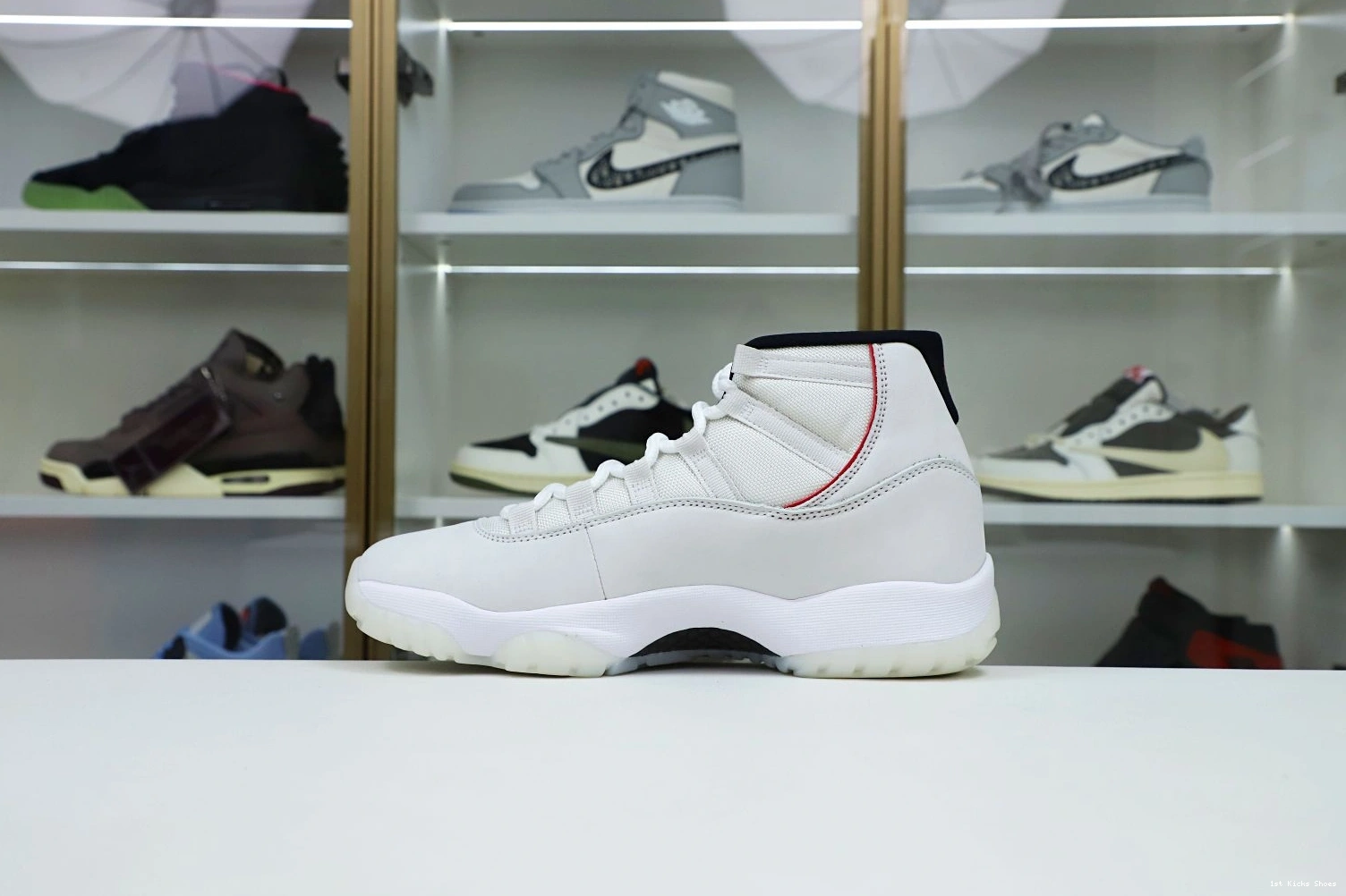 1st Kicks JORDAN AIR TINT 2014 PLATINUM Kimikick 11 XI RETRO AllSeason 1117